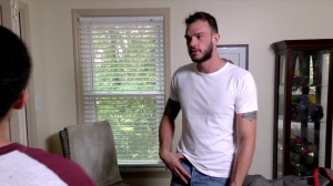 Str8 To Gay: Muscled & hairy stepsis facial outdoors
