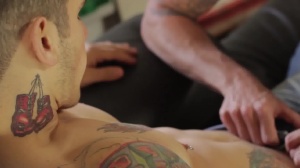 DrillMyHole: Tattooed muscled european jock rough anal sex