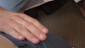 Str8 Chaser - Muscled blond handjob in the bed