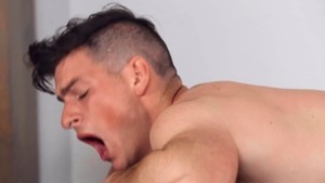 SeanCody: Archie and Daniel bareback throat fucking in the bed