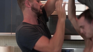 Family Dick - Hard pounding accompanied by muscle hunk