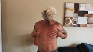 Sean Cody: Solo tattooed Nikolai blond hair fun with toys