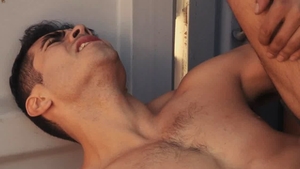 Hot House: Hairy latino bodybuilder helps with fucking hard