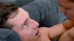 FalconStudios - Latino wearing shorts threesome on the couch