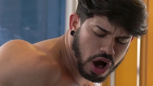 FalconStudios.com - Latino stretching in the village