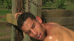 Hot House - Thick Angelo licking big dick outdoors
