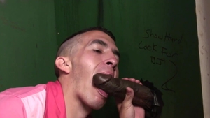 GloryholeAndHandjobs: Tj Gold licks black cock