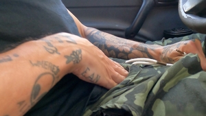 Dick Rides: Masturbating Together in the Car