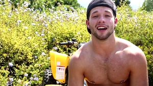 Next Door Male: Cock Gets Harder in the Sun